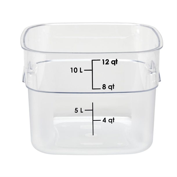 Cambro Fresh Pro Square Container Polycarbonate - Clear - 11.4Ltr Cambro Fresh Pro Square Container Polycarbonate - Clear - 11.4Ltr