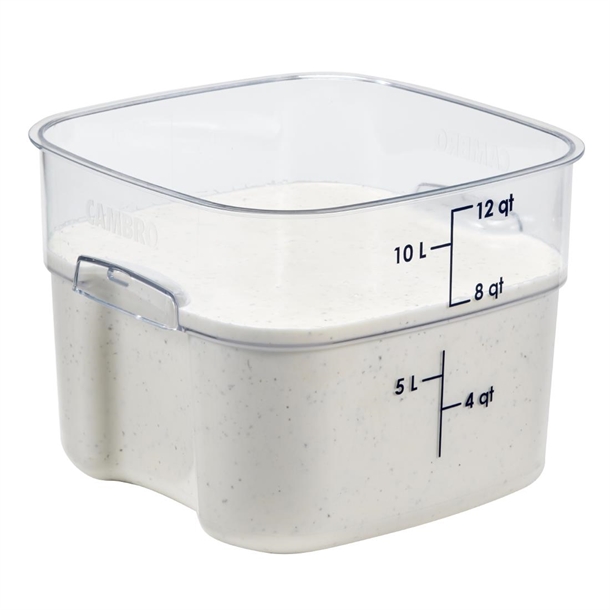 Cambro Fresh Pro Square Container Polycarbonate - Clear - 11.4Ltr Cambro Fresh Pro Square Container Polycarbonate - Clear - 11.4Ltr