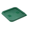 Hygiplas Square Food Storage Container Lid Green Small Hygiplas Square Food Storage Container Lid Green Small