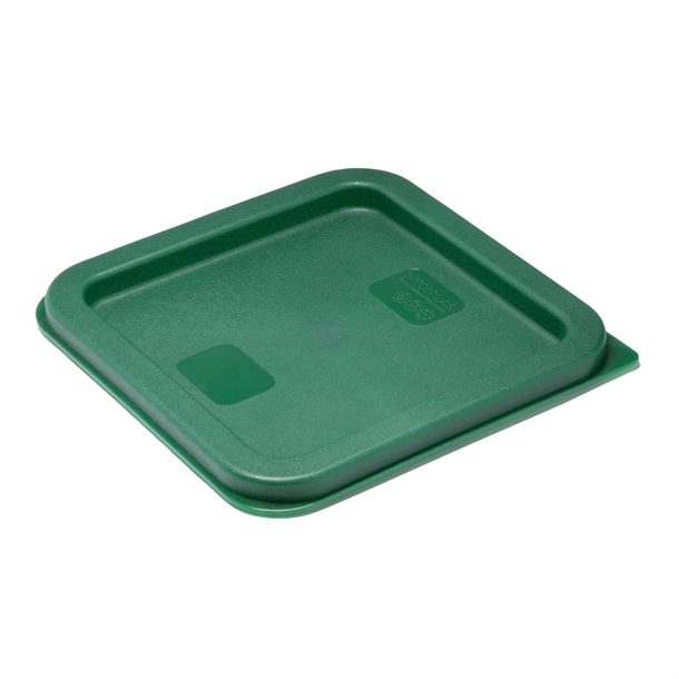Hygiplas Square Food Storage Container Lid Green Small Hygiplas Square Food Storage Container Lid Green Small