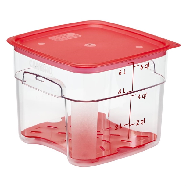 Cambro Fresh Pro Square Container Polycarbonate - Clear - 5.7Ltr Cambro Fresh Pro Square Container Polycarbonate - Clear - 5.7Ltr