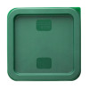 Hygiplas Square Food Storage Container Lid Green Small Hygiplas Square Food Storage Container Lid Green Small