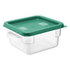 Hygiplas Square Food Storage Container Lid Green Small Hygiplas Square Food Storage Container Lid Green Small