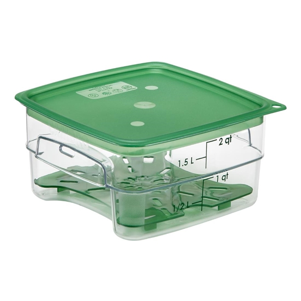 Cambro Drain Shelf for Fresh Pro Square Containers - Green - 1.9Ltr & 3.8Ltr Cambro Drain Shelf for Fresh Pro Square Containers - Green - 1.9Ltr & 3.8Ltr