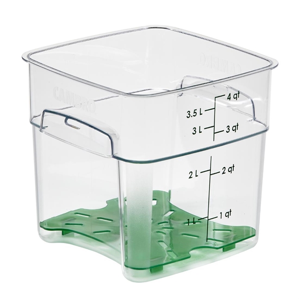 Cambro Drain Shelf for Fresh Pro Square Containers - Green - 1.9Ltr & 3.8Ltr Cambro Drain Shelf for Fresh Pro Square Containers - Green - 1.9Ltr & 3.8Ltr