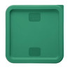 Hygiplas Square Food Storage Container Lid Green Large Hygiplas Square Food Storage Container Lid Green Large