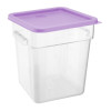 Hygiplas Square Purple Lid to Fit 10/15/20Ltr Containers