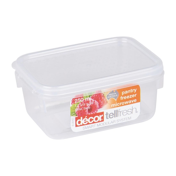Decor TellFresh Food Storage Container 250ml (3 Pack) Decor TellFresh Food Storage Container 250ml (3 Pack)