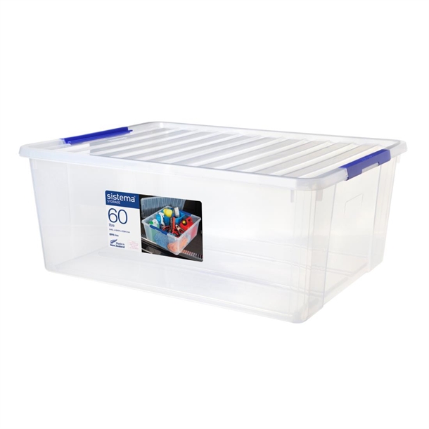Sistema Storage Bin & Nested Lid Storage Container - 60Ltr Sistema Storage Bin & Nested Lid Storage Container - 60Ltr