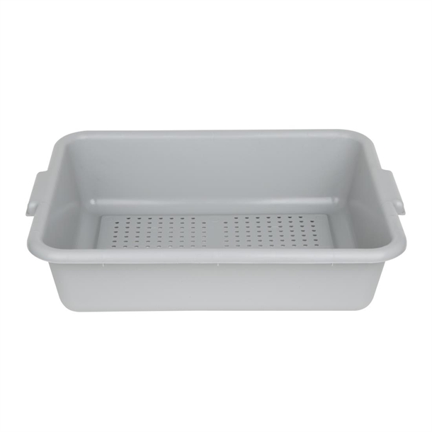 Vogue Plastic Perforated Storage Box Grey Vogue Plastic Perforated Storage Box Grey