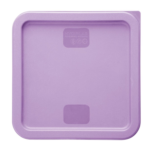 Hygiplas Square Purple Lid to Fit 5.5/7Ltr Containers