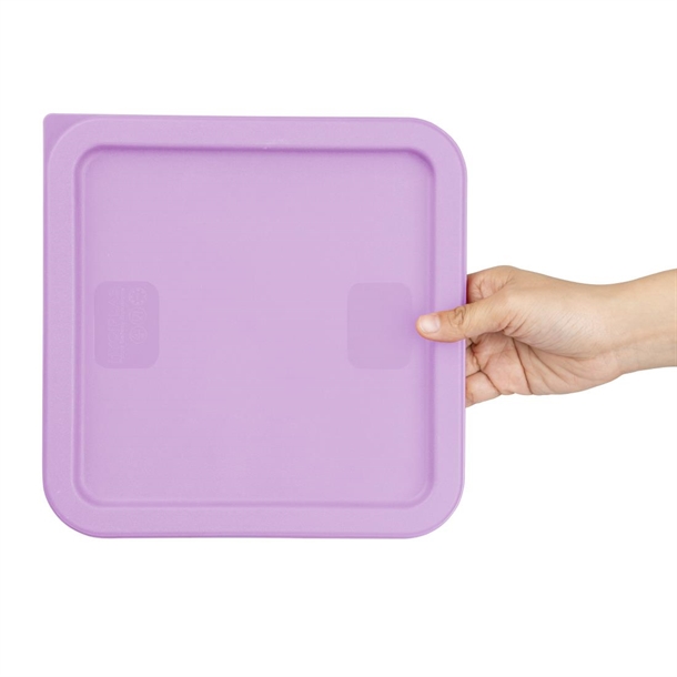 Hygiplas Square Purple Lid to Fit 5.5/7Ltr Containers