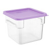 Hygiplas Square Purple Lid to Fit 5.5/7Ltr Containers