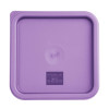 Hygiplas Square Food Storage Container Lid Purple Medium