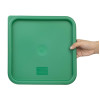 Hygiplas Green Square Food Storage Container Lid Large Hygiplas Green Square Food Storage Container Lid Large