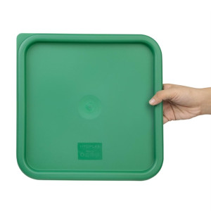 Hygiplas Green Square Food Storage Container Lid Large