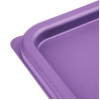 Hygiplas Square Food Storage Container Lid Purple Medium