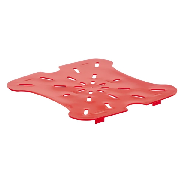 Cambro Drain Shelf for Fresh Pro Square Containers - Red - 5.7 &7.6Ltr Cambro Drain Shelf for Fresh Pro Square Containers - Red - 5.7 &7.6Ltr