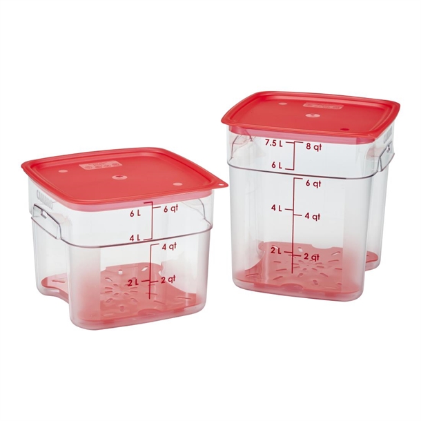 Cambro Drain Shelf for Fresh Pro Square Containers - Red - 5.7 &7.6Ltr Cambro Drain Shelf for Fresh Pro Square Containers - Red - 5.7 &7.6Ltr
