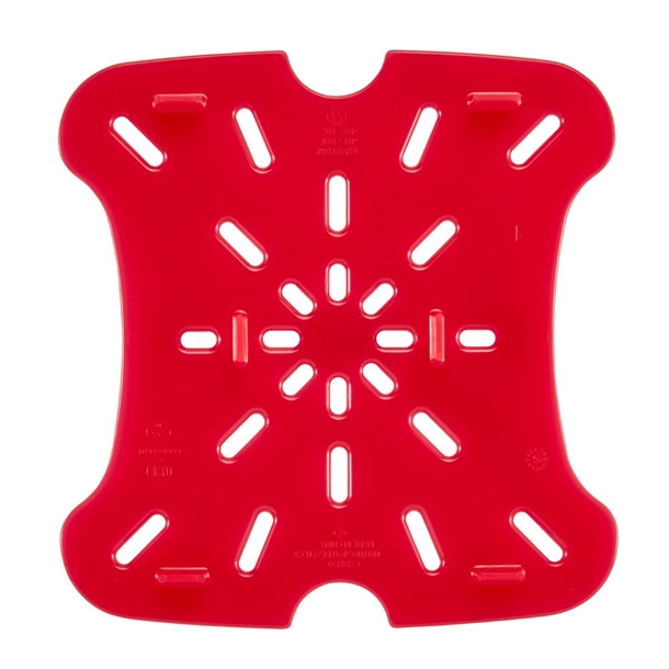 Cambro Drain Shelf for Fresh Pro Square Containers - Red - 5.7 &7.6Ltr Cambro Drain Shelf for Fresh Pro Square Containers - Red - 5.7 &7.6Ltr