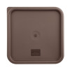 Hygiplas Square Food Storage Container Lid Brown Large Hygiplas Square Food Storage Container Lid Brown Large