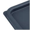 Hygiplas Blue Square Food Storage Container Lid Medium Hygiplas Blue Square Food Storage Container Lid Medium