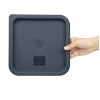 Hygiplas Blue Square Food Storage Container Lid Medium Hygiplas Blue Square Food Storage Container Lid Medium