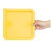 Hygiplas Square Yellow Lid to Fit 5.5/7Ltr Containers