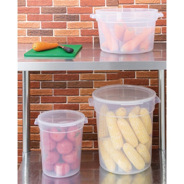 Vogue Polypropylene Round Food Storage Container 10Ltr Vogue Polypropylene Round Food Storage Container 10Ltr