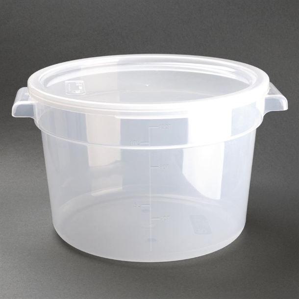 Vogue Polypropylene Round Food Storage Container 10Ltr Vogue Polypropylene Round Food Storage Container 10Ltr