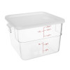 Hygiplas White Square Food Storage Container Lid Large Hygiplas White Square Food Storage Container Lid Large