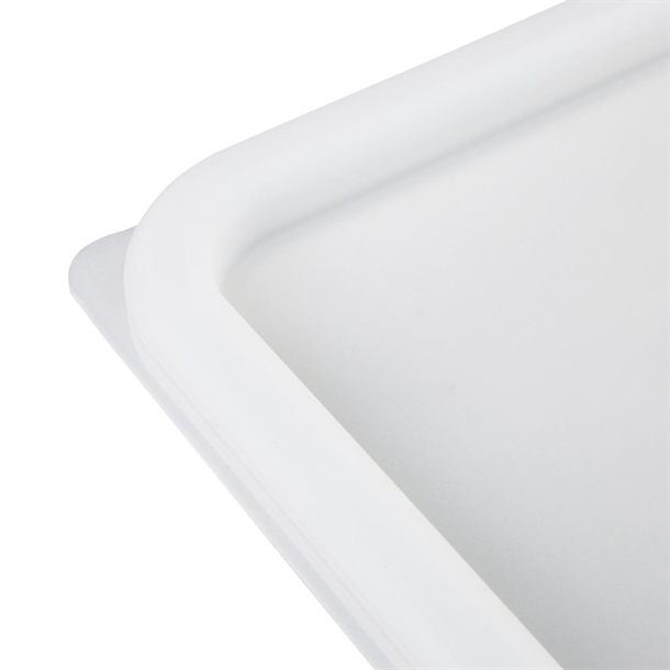 Hygiplas White Square Food Storage Container Lid Large Hygiplas White Square Food Storage Container Lid Large
