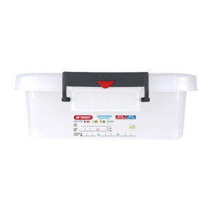 Araven Food Storage Box with Lids & Colour Coded Clips