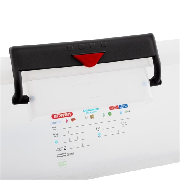 Araven Food Storage Box with Lids & Colour Coded Clips