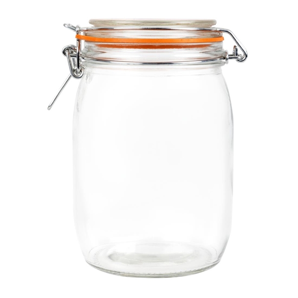 Vogue Clip Top Preserve Jars 1Ltr
