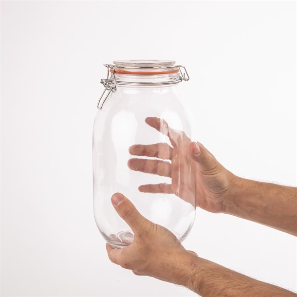 Vogue Clip Top Preserve Jars 3Ltr