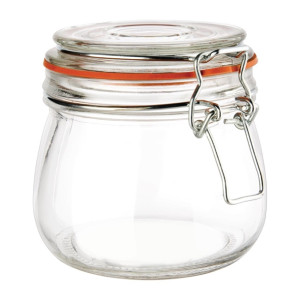 Vogue Clip Top Preserve Jars 500ml