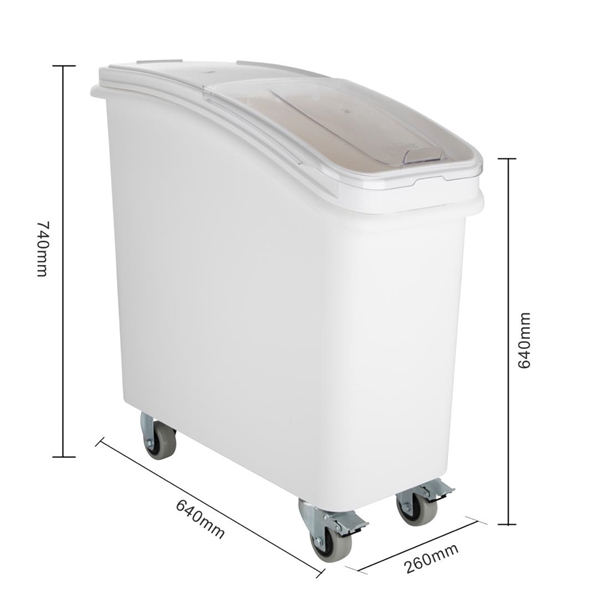 Vogue Ingredient Bin with Scoop 81Ltr Vogue Ingredient Bin with Scoop 81Ltr