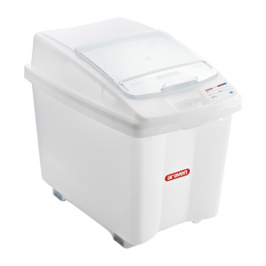 Araven Transparent Mobile Ingredient Bin 100Ltr
