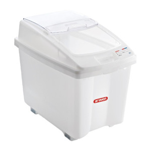 Araven Transparent Mobile Ingredient Bin 100Ltr