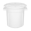 Vogue Polypropylene Round Container Bin White 38Ltr Vogue Polypropylene Round Container Bin White 38Ltr