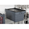 Vogue Plastic Transport Storage Crate with Attached Lid 600x400x320mm