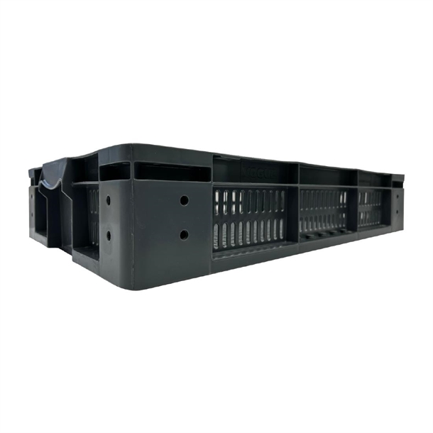 Vogue Perforated Plastic Storage Crate 600x400x120mm