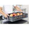 Vogue Perforated Plastic Storage Crate 600x400x120mm