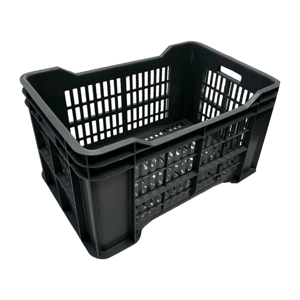 Vogue Perforated Plastic Storage Crate 542x360x290mm Vogue Perforated Plastic Storage Crate 542x360x290mm