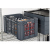Vogue Perforated Plastic Storage Crate 542x360x290mm Vogue Perforated Plastic Storage Crate 542x360x290mm