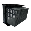 Vogue Perforated Plastic Transport Storage Crate with Attached Lid 600x400x320mm Vogue Perforated Plastic Transport Storage Crate with Attached Lid 600x400x320mm