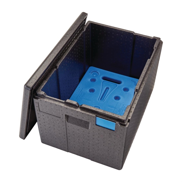 Cambro GOBOX EPP180XLT Top Loading Carrier for disposable dishes and Gelato Pans Black - 64.5Ltr Cambro GOBOX EPP180XLT Top Loading Carrier for disposable dishes and Gelato Pans Black - 64.5Ltr