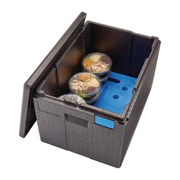 Cambro GOBOX EPP180XLT Top Loading Carrier for disposable dishes and Gelato Pans Black - 64.5Ltr Cambro GOBOX EPP180XLT Top Loading Carrier for disposable dishes and Gelato Pans Black - 64.5Ltr