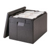 Cambro GOBOX EPP180XLT Top Loading Carrier for disposable dishes and Gelato Pans Black - 64.5Ltr Cambro GOBOX EPP180XLT Top Loading Carrier for disposable dishes and Gelato Pans Black - 64.5Ltr
